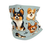 CSIVKEJ Cagoule pour cyclisme, course à pied, bandana coupe-vent, Chien mignon 7, Taille unique