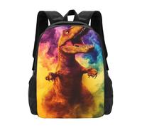 CSIVKEJ Sac à dos léger pour homme et femme pour les trajets quotidiens, les voyages, la randonnée, Dinosaure Tie Dye 4, 42 X 32 X 14 cm