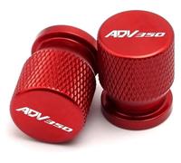 cskky Compatible avec ADV350 ADV 350 2021 2022 2023 2024, Accessoires en Aluminium CNC, Bouchons de Valve de Pneu de Roue, Couvercle de Tige de Port d'air(Red)