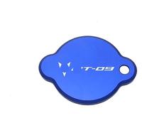 cskky Compatible avec MT09 FZ09 MT-09 FZ-09 2014 2015 2016 SEMSPEED CNC Couvercle de radiateur de Moto Bouchon de réservoir d'eau(MT-09 Logo Blue)