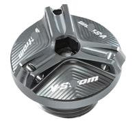 cskky Compatible avec VSTROM 650 1000 1050 1050XT V-Strom 250 DL250 DL650 DL1000 Bouchon d'huile Moteur Boulon Bouchon de Remplissage d'huile Accessoires de Protection(Vstrom Titanium)
