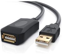 CSL 10m câble de rallonge USB 2.0 avec amplificateur Actif répéteur, câble USB rallonge 10 mètres Extensible, rallonge USB 10m amplifié, rallonge Cable USB Male Femelle, Contacts plaqués Or, Noir