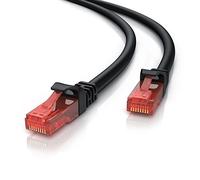 CSL 10m Câble réseau Ethernet RJ45 Catégorie 6, Blindage UTP PIMF CAT6 RJ45 250Mhz 1Gbps Pour les réseaux Gigabit/LAN Routeurs Modems Switchs, Noir