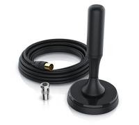 CSL Antenne tige DVB-T, DVB-T2 pour l'intérieur, antenne numérique avec 4m de câble / incl. adaptateur de prise F