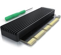 CSL Carte d'extension PCIe pour SSD M.2 Key-M, format Low Profile, carte adaptateur, jusqu'à 3938 Moctets s, NVMe Standard au lieu de AHCI, PCIexpress au lieu de SATA, PCIe x4 ou x16