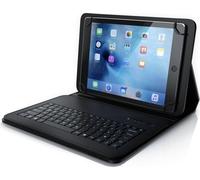 CSL Clavier Bluetooth avec housse de protection, clavier de tablette pour tablettes 9-12 pouces, fixation magnétique, touches de fonction multimédia, disposition QWERTZ