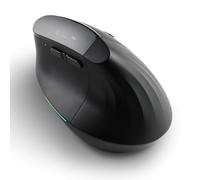 CSL ErgoGrip Souris verticale sans fil avec écran d'état, jusqu'à 4000 DPI, radio 2,4 GHz, Bluetooth, USB-C, aRGB, parfaite pour ordinateur de bureau, ordinateur portable, ordinateur multimédia