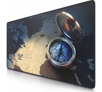 CSL Gaming Tapis de souris XXL, 900 x 400 x 3 mm, Sous-mains de bureau, lavable, dos antidérapant, vitesse & précision, Compass