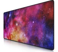 CSL Gaming Tapis de souris XXL Sous-mains 900 x 400mm, Précision & Vitesse, Galaxie colorée