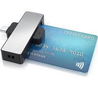 CSL Lecteur de cartes à puce, USB type C Smart Card Reader / Card Reader, lecteur de cartes, ISO 7816, MacOS, Win 10-11, Android, carte d'identité, assurance maladie & cartes bancaires