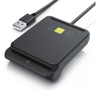CSL Lecteur de cartes mémoire, USB SmartCard Reader / lecteur de cartes à puce, NFC & slot pour cartes, lecteur de cartes, lecteur de cartes, compatible avec Mac OS X & Windows 7-11