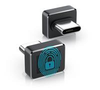 CSL - Lecteur d'empreintes digitales USB-C - Dispositif de sécurité à capteur à 360 degrés - Windows 8-11 - Prend en Charge Jusqu’à 10 ID - USB - Plug & Play