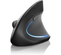 CSL - Souris Bluetooth sans Fil Optique Verticale, Bluetooth Version 4.0 Wireless Mouse, 800 à 1600 dpi, 6 Boutons, Ergonomique reposante pour Le Bras, Soulagement du Tennis Elbow, épicondylite