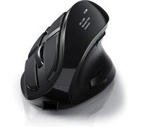 CSL Souris sans Fil Optique Verticale avec écran OLED Wireless Mouse, Boutons programmables, Souris de Bureau Ergonomique reposante pour Le Bras, Soulagement de l'épicondylite, Windows 7 8 8.1 10 11
