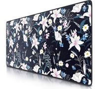 Csl Tapis De Souris Gaming Xxl 900 X 400 Mm - Avec Motif Sous-Main Table Grande Taille Améliore La Précision Et Vitesse Convient Également Pour Clavier Roccat Razer Logitech Flower[ZHB1707]