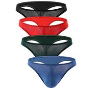 CSMARTE Homme Sexy String Ficelle T Retour Thong sous-vêtements,XL,Multicolore-4 Mixte