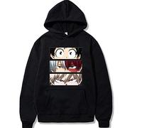 CSOCKS MHA Pull à Capuche Bakugou Katsuki Deku Amis Cosplay Sweat Hommes Femmes Anime à Manches Longues Hauts Manteau