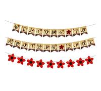 Csoisoy Bannière Bienvenue dans l'Autre Monde, Décoration Suspendue Pré-Assemblée pour Fête d'Halloween Thème Horreur Accessoire Photo