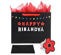 Csoisoy Sacs Cadeaux Bienvenue Dans L'autre Monde, Décorations D'anniversaire sur le Thème de L'inversion Thème Démoniaque et Étrange Articles de Fête D'halloween avec Enveloppes et Papier Crépon