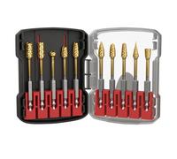 CSOOM Lot de 10 fraises en carbure de tungstène à double tranchant est un accessoire pour les outils rotatifs pour le meulage, la gravure, le polissage du métal, la sculpture et le perçage.