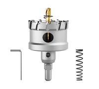 CSOOM Scie-cloche en carbure de tungstène haute performance, coupe-trous TCT. Acier inoxydable et grille métallique sont le choix idéal (57mm)