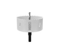 CSOOM Scie cloche M42 bi-métal 92 mm, blanche, pour outils de perçage dans le bois, le plastique, les plaques de plâtre et la tôle