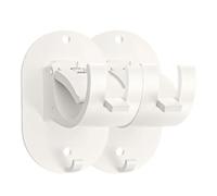 CSoportes Para Barra De Cortinas - 2 Soportes Para Barra De Cortinas Sin Taladro, Soporte Autoadhesivo, Soporte Para Suspensión Resistente | Ganchos De Pared Para Baño, Cocina, Exterior, Interior, Via