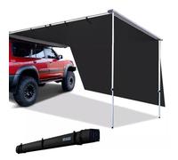 CSPJPIZIYB Auvent Voiture en Alliage D'aluminium, avec Toile Latérale Tente de Toit, Auvent Fourgon, pour Camping-Car, 4x4 et SUV, UPF ≥ 50+, PU ≥ 4000+(200x250cm)