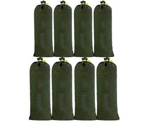 CSPone 8pcs Sac a Sable en Toile Boudin Anti Inondation Contre Sable Inondation Les Modèles Améliorés ne se Fanent pas pour Drainage pour Garage Magasin Ecole Gare Bâtiment Usine Entrepôt