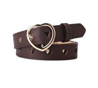 CSSHNL Ceinture Décorative Fashion Europe And The United States Full Hole Belt Female Hip-hop Punk Trend Double Row Cool(JV269-coffee)