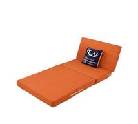 CSSHNL Matelas Pliant Matelas Pliant en Mousse à mémoire de Forme Tapis Simple Tatami Yoga Pad éponge Pliable for Bureau Pause déjeuner Meubles lit(Orange,120x200x8cm)