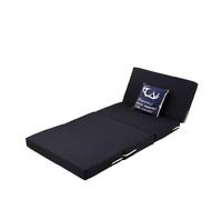 CSSHNL Matelas Pliant Matelas Pliant en Mousse à mémoire de Forme Tapis Simple Tatami Yoga Pad éponge Pliable for Bureau Pause déjeuner Meubles lit(Black,90x200x5cm)