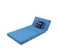 CSSHNL Matelas Pliant Matelas Pliant en Mousse à mémoire de Forme Tapis Simple Tatami Yoga Pad éponge Pliable for Bureau Pause déjeuner Meubles lit(Blue,90x200x8cm)