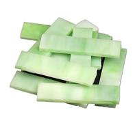 CSSHNL Mosaïque Carreaux de mosaïque en Mica 1x4cm, 85g/3oz (Environ 31 pièces), 3mm, Bricolage, Artisanat, vitrail, Bande translucide, matériaux de Loisirs artistiques(Grass Green)