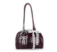 CSSHNL Sac à épaule Sac vintage en cuir PU for femme, version sac à bandoulière, double poche, main avec intérieure(Color4)