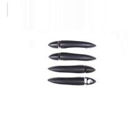 CSSPDM Autocollant Garniture Couverture Poignée Porte Extérieure Voiture Pour Alfa-Romeo Pour Giulia Pour Stelvio 2015 - 2020(Black B)