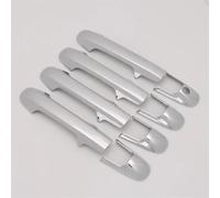 CSSPDM Couvercle De Poignée Porte Chromé, Moulure Garnissage, Capuchon Garniture, Protecteur Tasse Pour Accord Pour Berline 2003 2004 - 2007(Argent)