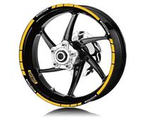 CSSPDM Facile à Installer Autocollants De Roue De Moto, Kit D'autocollants À Rayures Réfléchissantes Et Imperméables Pneus pour XSR700 XSR900 XSR 700/900(Style 8)