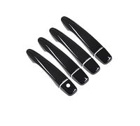 CSSPDM Garniture De Couvercle Poignée Porte Voiture En Chrome Noir Brillant Pour Samsung QM6 2016 2017 2018 2019 2020 Cadre(2)