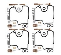 CSSPDM Joint Moteur Lot De 4 Kits De Réparation Et De Reconstruction De Carburateur Moto pour Kawasaki ZX600 pour Ninja ZX6R 2002 2001 2000