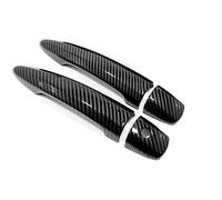 CSSPDM Poignée De Porte Latérale Voiture En Fiber Carbone Couvre Accessoires Style Autocollant Pour Nissan Pour JUKE 2021 2022 2023 Cadre(1)