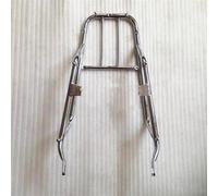 CSSPDM Support de siège arrière, Support Creux pour Moto pour Suzuki GN125 EN125-2 GS125 étagère Engrenages(Chrome)