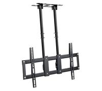 CSSQCSSUANB Support TV de Plafond, Support TV de Plafond élect Adjustable Height Double Pole Single Screen TV Mount Fits 40-90/50-110 inch LED Flat Panel Display(60-110inch)(40-90inch)
