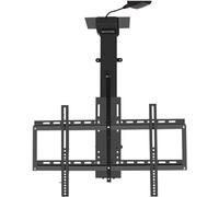 CSSQCSSUANB Support TV de Plafond, Support TV de Plafond élect Electric Ceiling Motorized TV Mount, Monitor Bracket, TV Lift with Remote Control and Memory Setting