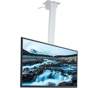 CSSQCSSUANB Support TV de Plafond, Support TV de Plafond élect Electric Height Adjustable Motorized Remote Control and Dual Control Switch(White,100cm)(White,100cm)