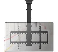 CSSQCSSUANB Support TV de Plafond, Support TV de Plafond élect Electric with Remote Control Motorized TV Mount, Hanging TV Mount Bracket, Electric TV Lift and Memory Setting(Black)(Black)