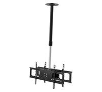 CSSQCSSUANB Support TV de Plafond, Support TV de Plafond élect Tilt and Rotatable TV Stand, Fits 32-70 inch TVs, Height Adjustment Up and Down