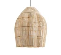 CSSYKV Grand Lustre Vintage En Rotin, Luminaire D'inspiration Wabi-sabi Pour Îlot Cuisine Style Bord Mer, Lampe En Bambou, Décoration Intérieure, Suspension En Osier, Abat-jour Rustique Moderne