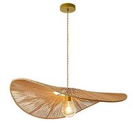 CSSYKV Lampe Suspendue Moderne en Corde De Chanvre De Style Chinois Fait À La Main Lampe Nordique en Osier Lustre De Plafond Lampe Suspendue Abat-Jour Éclairage De Plafond Tissage en Osier Lampe