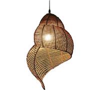 CSSYKV Lustre Luminaire en Bambou Luminaires Suspendus en Rotin E27 Lampe en Osier Nordique Fait Main Créative De Style Chinois pour Salon Chambre Restaurant Café Salon Thé Bar Salle Manger Club